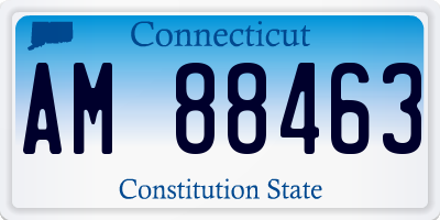 CT license plate AM88463