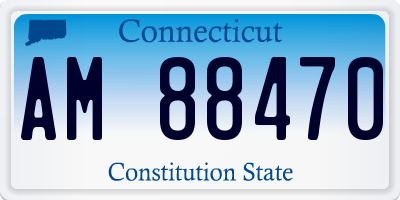 CT license plate AM88470