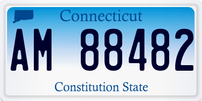 CT license plate AM88482
