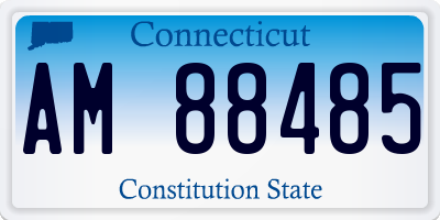 CT license plate AM88485