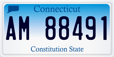 CT license plate AM88491