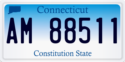 CT license plate AM88511
