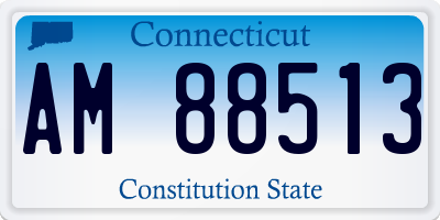 CT license plate AM88513