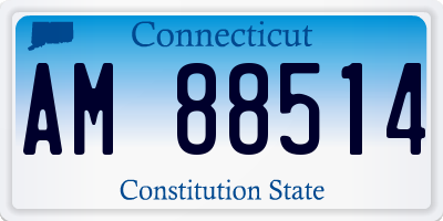 CT license plate AM88514