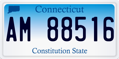CT license plate AM88516