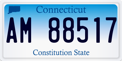 CT license plate AM88517