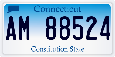 CT license plate AM88524