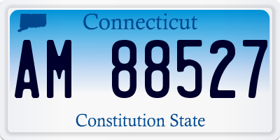 CT license plate AM88527