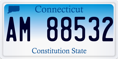 CT license plate AM88532