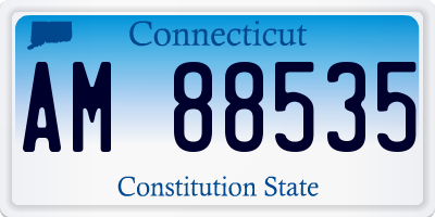 CT license plate AM88535
