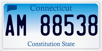 CT license plate AM88538