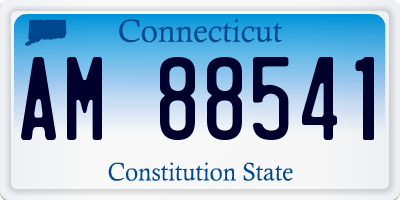 CT license plate AM88541