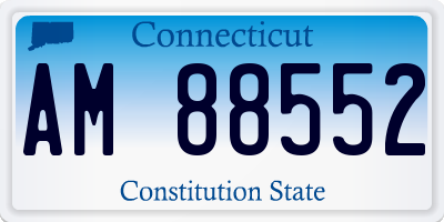 CT license plate AM88552