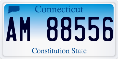 CT license plate AM88556