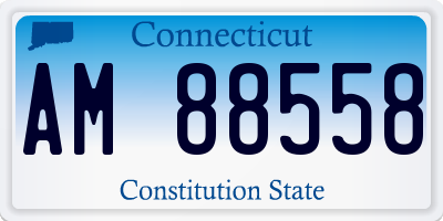 CT license plate AM88558