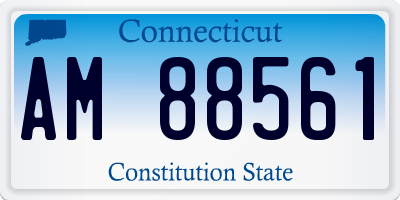 CT license plate AM88561
