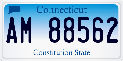 CT license plate AM88562