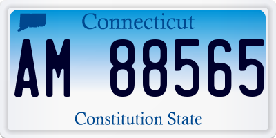 CT license plate AM88565