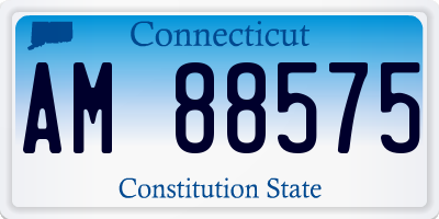 CT license plate AM88575
