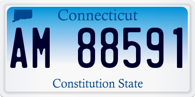 CT license plate AM88591