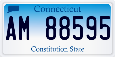 CT license plate AM88595
