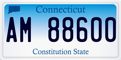 CT license plate AM88600