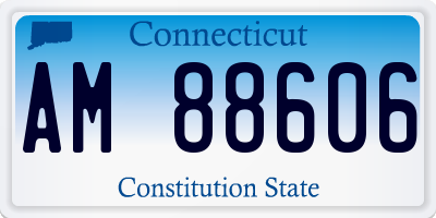 CT license plate AM88606