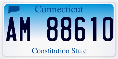 CT license plate AM88610