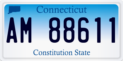 CT license plate AM88611