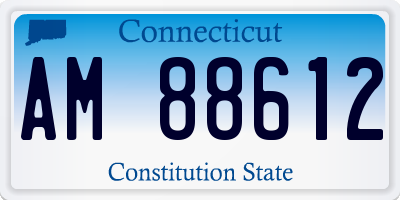 CT license plate AM88612