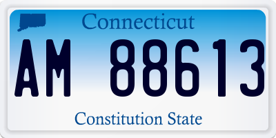 CT license plate AM88613