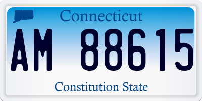 CT license plate AM88615