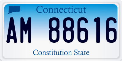 CT license plate AM88616