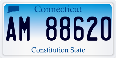 CT license plate AM88620