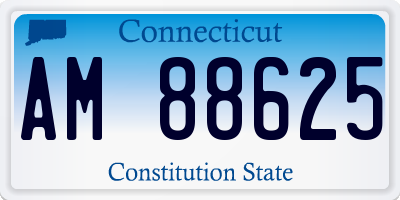 CT license plate AM88625