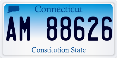 CT license plate AM88626