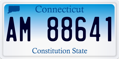 CT license plate AM88641