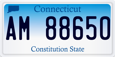 CT license plate AM88650