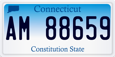 CT license plate AM88659