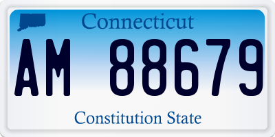 CT license plate AM88679