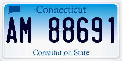 CT license plate AM88691