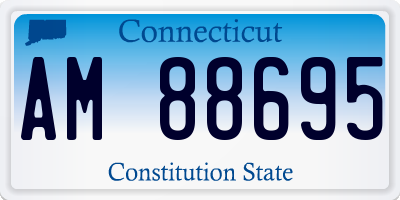 CT license plate AM88695