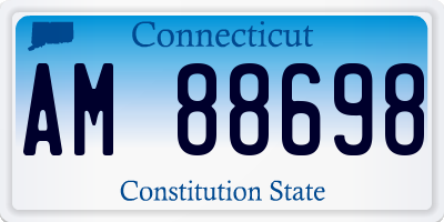CT license plate AM88698