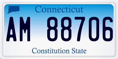 CT license plate AM88706