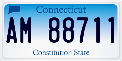 CT license plate AM88711