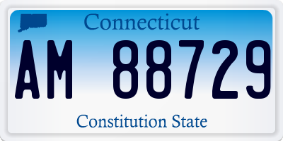 CT license plate AM88729