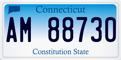CT license plate AM88730