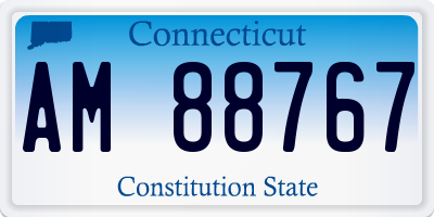 CT license plate AM88767