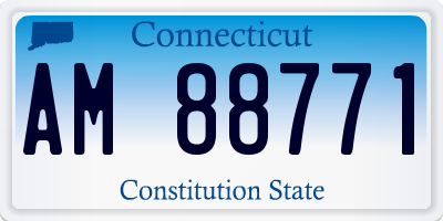 CT license plate AM88771