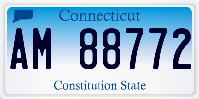CT license plate AM88772